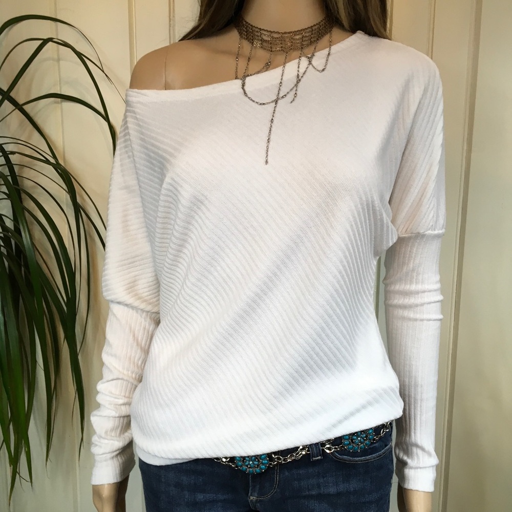 CHIC OFF SHOULDER 1 white left - Picture 2 of 6